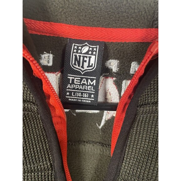 Tampa Bay Buccaneers Youth 1/4 Zip Hoodie Sweatshirt By NFL Team Apparel Youth L - Picture 4 of 8